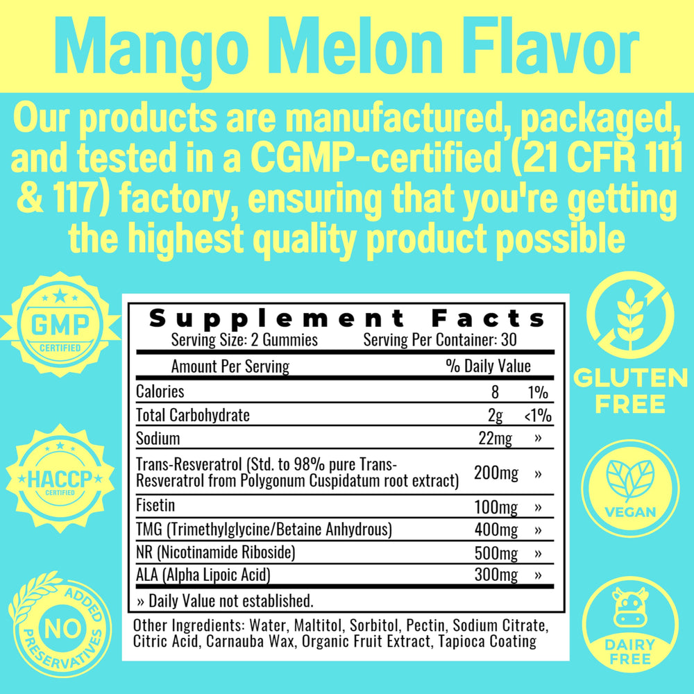 Supplement bottle with nutrition facts