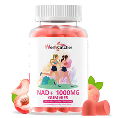 Peach flavor NAD+ Gummies bottle front