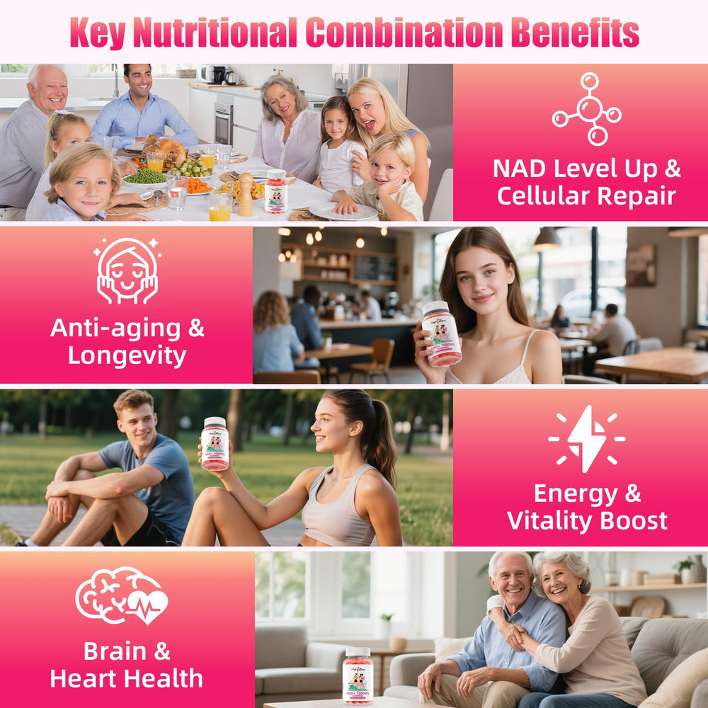 Close-up of NAD+ Gummies texture