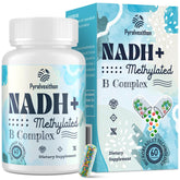 NADH supplement bottle highlighting premium NADH and methylated B vitamins