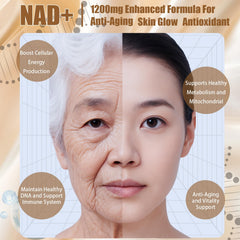 Packaging and label of NAD+ Advanced Cellular Renewal liquid supplement