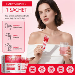 NAD+ energy and healthy aging benefits graphic