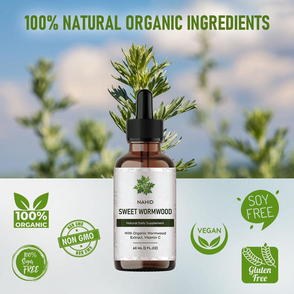 Nahid Vitamin C-enhanced formula dropper highlights nutrient-rich daily support.