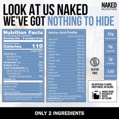 NAKED 3LB egg white protein scoop-dispense—easy to mix after workouts