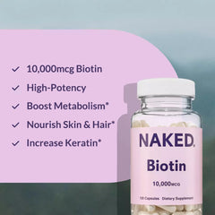 Gluten-free Biotin supplement packaging