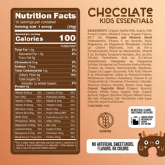 Product close-up: Naked Chocolate Kids Daily Essentials shake bottle