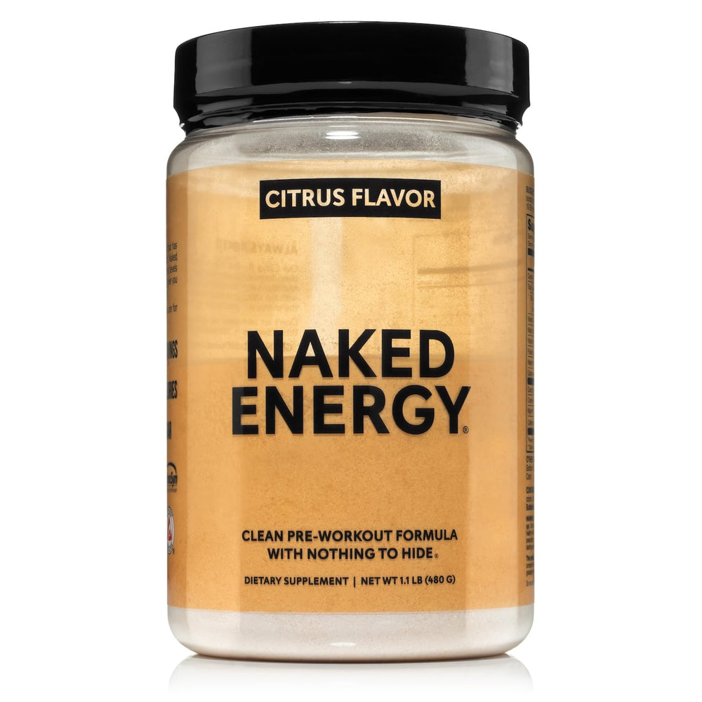 Naked Citrus Energy pre-workout powder bottle pack shot