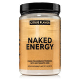 Naked Citrus Energy pre-workout powder bottle pack shot