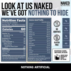 Nutrition facts: 9g protein, 0g sugar per serving