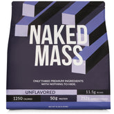 NAKED Mass bulk tub front communicates high-calorie gains potential
