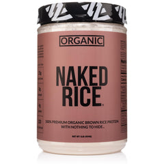 Naked Rice 1Lb Organic Brown Rice Protein Powder container