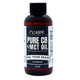 Bottle of Nakee Butter C8 MCT Oil against a white background