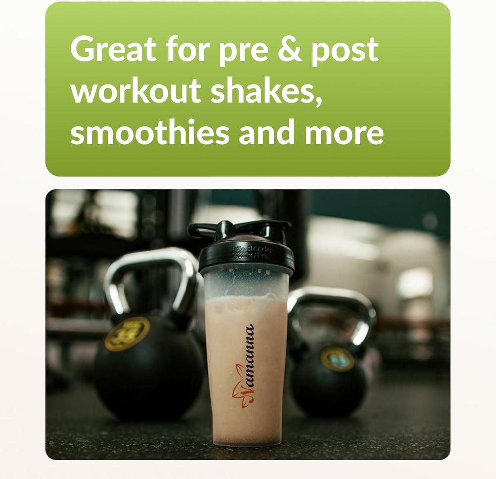 NAMANNA Pure Pea Protein Powder gluten-free dairy-free label communicates inclusive dietary options