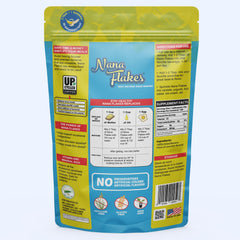 Resealable pouch and packaging of Nana Flakes