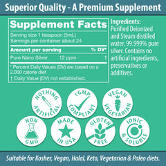 Travel-ready 4 oz glass bottle with dropper