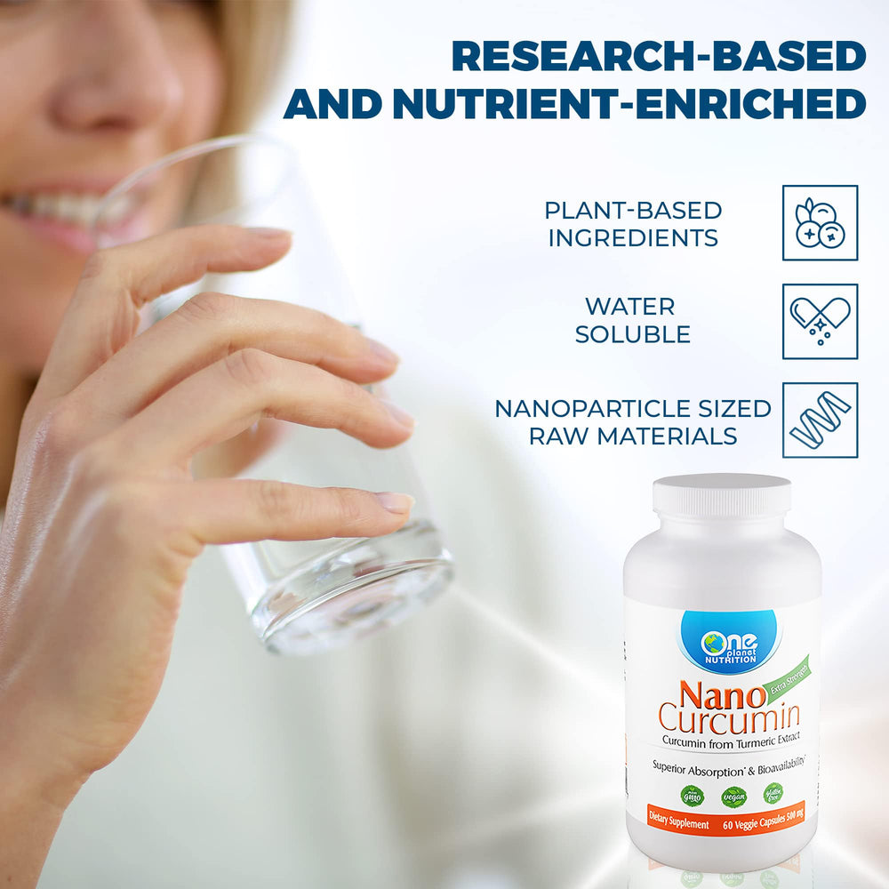 Seal of third-party testing on Nano Curcumin packaging