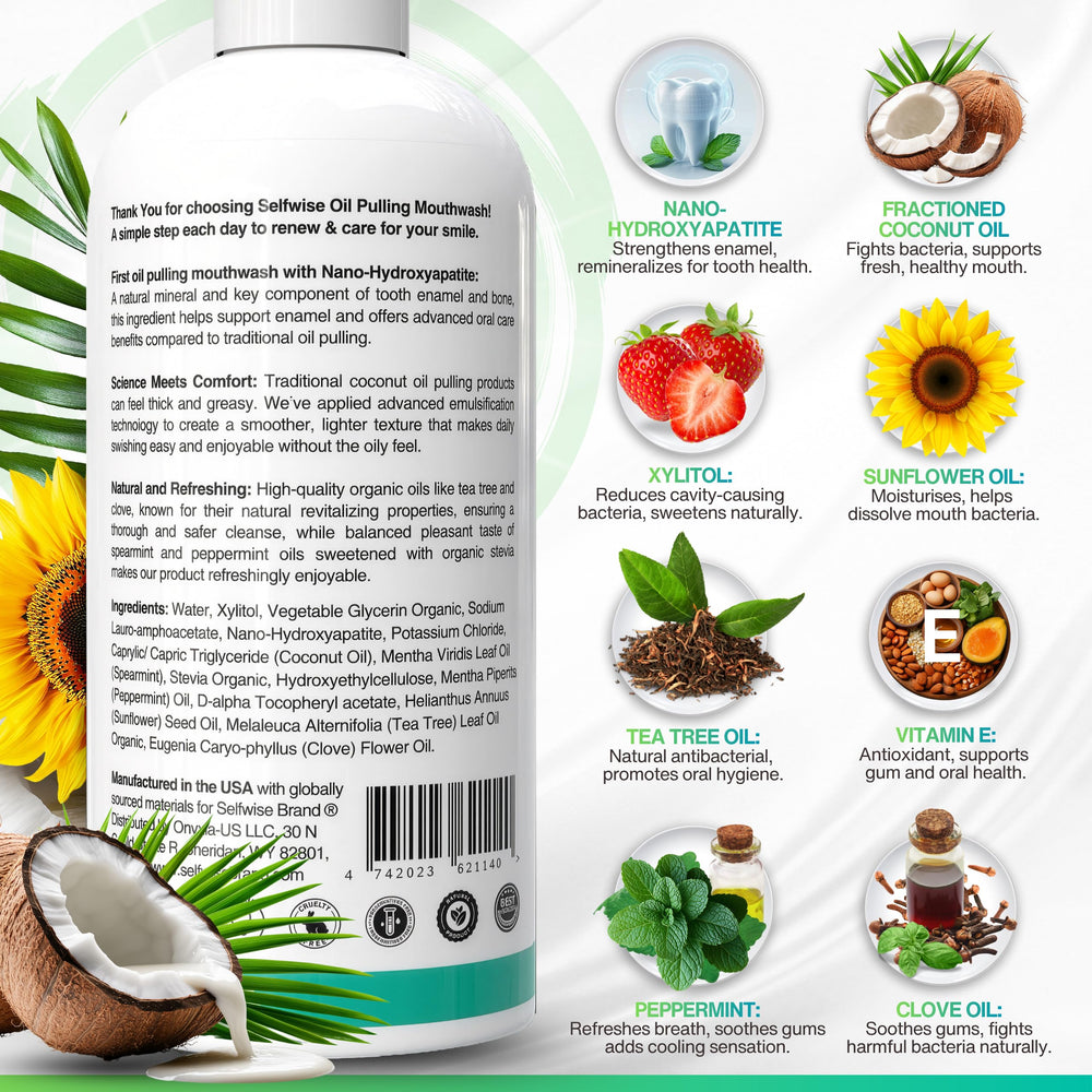 Fresh breath concept with peppermint and spearmint