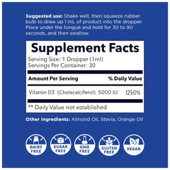 Dropper releasing vitamin D3 nanosized liquid