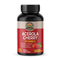 NANOWELL Acerola Cherry Vitamin C 1000mg bottle – front view