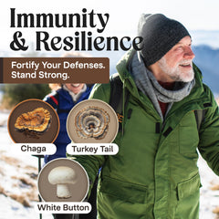 Shiitake mushrooms for energy support