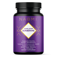 NAOMI Himalayan Berberine 500mg bottle with 60 capsules
