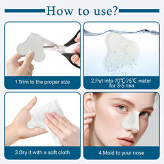 Activation and softening process of nasal splints in hot water