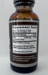 Nascent Iodine Drops ingredients panel