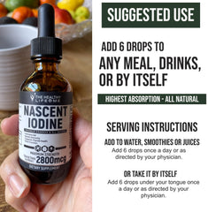 Made in USA Nascent Iodine 2oz bottle