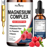 NaSeny Magnesium Complex liquid drops bottle with raspberry flavor