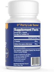 Lifestyle shot of a focused user studying with Smart Caffeine pills