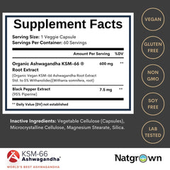 KSM-66 Ashwagandha root extract with 5% withanolides badge
