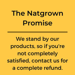 Vegan and gluten-free Natgrown Maca label