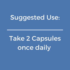 Recommended daily use: Natgrown PEA two capsules per day