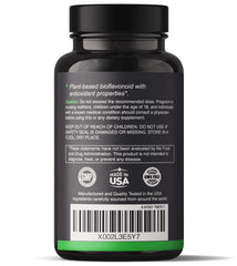 Back label showing ingredients and supplement facts
