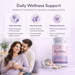 Natifi in a calm bedroom setting suggesting routine and fertility support