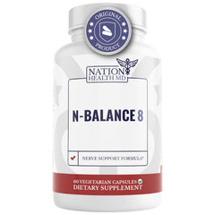 Nation Health MD N-Balance8 bottle and packaging