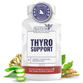 Bottle of NATION HEALTH MD Thyro Support capsules