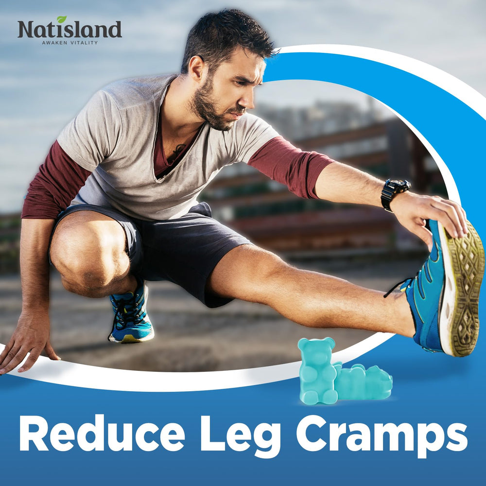 Vegan, sugar-free, gluten-free NATISLAND magnesium gummies