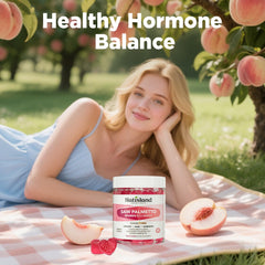Concept image highlighting hormonal balance with plant-based ingredients