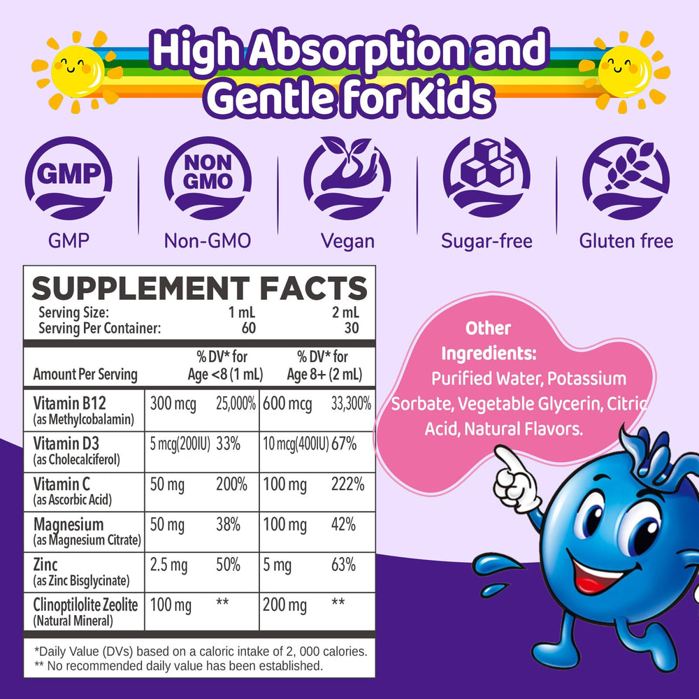 Clinoptilolite 200mg zeolite drops for kids ingredients