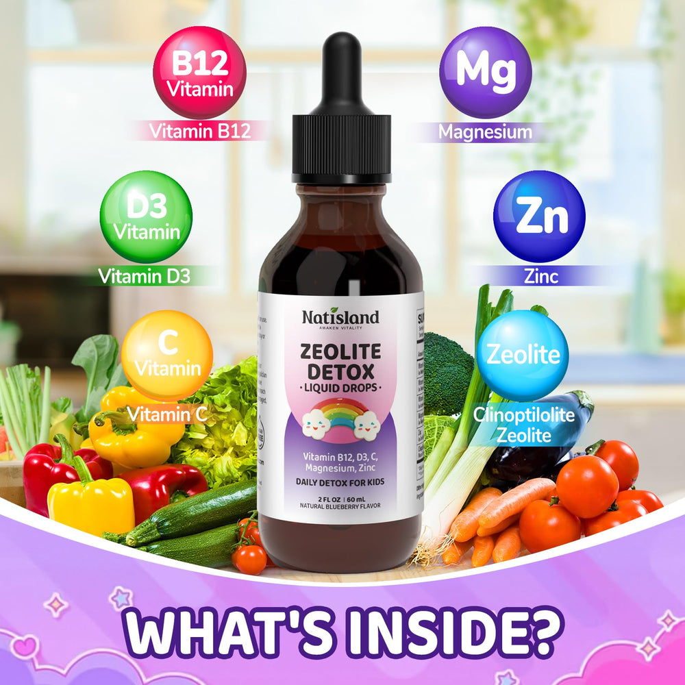 Ingredients: zeolite with vitamins B12, C and D3