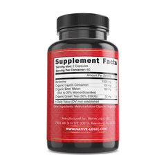 Manufactured in America: Berberine HCL 1200mg capsules in a vegan, non-GMO bottle
