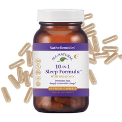 Native Remedies 10-in-1 Sleep Aid bottle and capsules