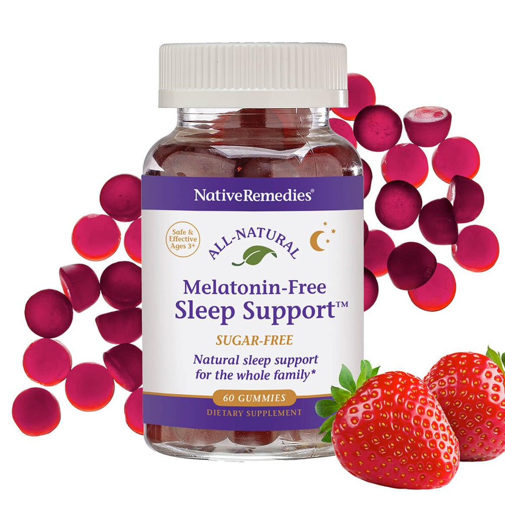 Native Remedies melatonin-free sleep gummies 60-count bottle