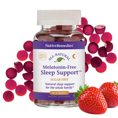 Native Remedies melatonin-free sleep gummies 60-count bottle