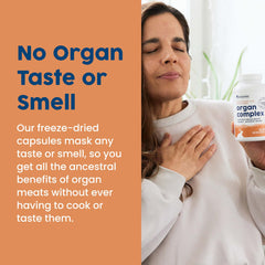 Illustration of liver, heart, and kidney as product ingredients