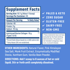 NativePath Collagen Peptides Vanilla Bean 214g bottle