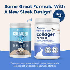 Smoothie prepared with NativePath Collagen Peptides Vanilla Bean