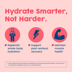 NativePath Hydrate label close-up shows clean ingredients and zero sugar promise.