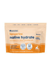 NativePath Hydrate stick pack poured into water for Tangerine hydration